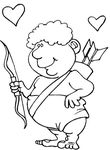 coloriage enfant St Valentin