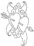 coloriage enfant St Valentin