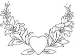 coloriage enfant St Valentin