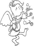 coloriage enfant St Valentin