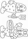 coloriage enfant Fruits Legumes