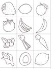 coloriage enfant Fruits Legumes