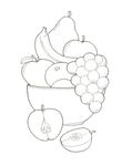 dessin enfant Fruits Legumes