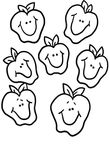 coloriage enfant Fruits Legumes