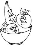 coloriage enfant Fruits Legumes