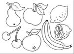coloriage enfant Fruits Legumes