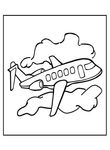 coloriage enfant Avions