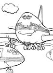 coloriage enfant Avions